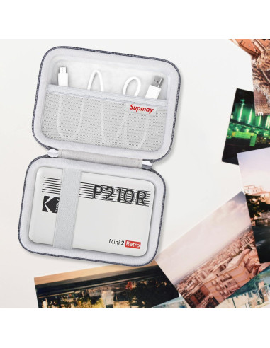 Funda Dura para Impresora Kodak Mini 2 Retro 4PASS Gris