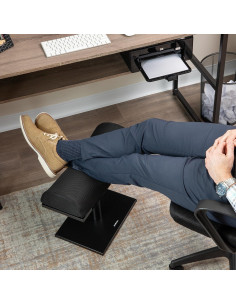 Reposapiés ajustable Mind Reader OTTOREST, ergonómico, negro 2