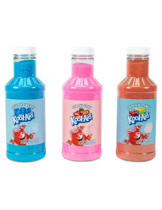 Kit de Azúcar para Algodón de Azúcar Kool-Aid - 3 Sabores - 3 Botellas de 480 g