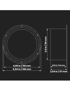 Conector de Ducto Brida Plástico 4 Pulgadas Repa Market 2
