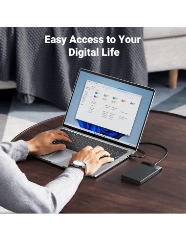 Carcasa Externa UGREEN 2.5" USB C 3.1 SATA III 6Gbps para HDD/SSD