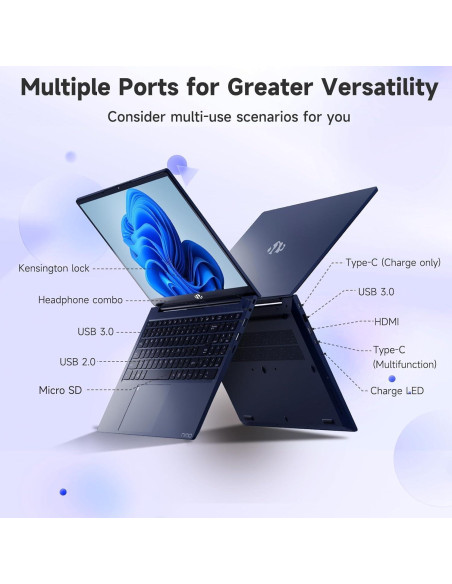 Laptop NIMO 15.6" FHD Intel Core i3 8GB RAM 256GB SSD Azul