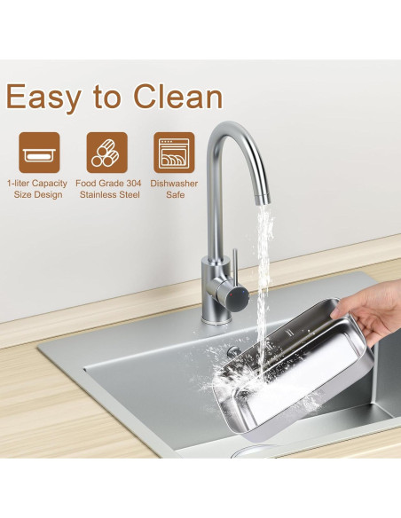 Caja de Almuerzo Eléctrica GAOCO 1L Calentador Portátil