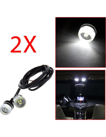 ECCPP Luz de Niebla LED 18mm para Acura y Audi 2015