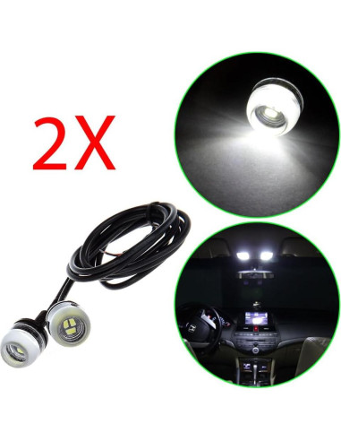 ECCPP Luz de Niebla LED 18mm para Acura y Audi 2015