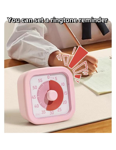 Temporizador Visual SHUTKMVCW 60 Minutos Amarillo Crema