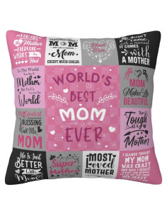 Funda de Cojín Decorativa Whasnrt 45x45cm para Mamá