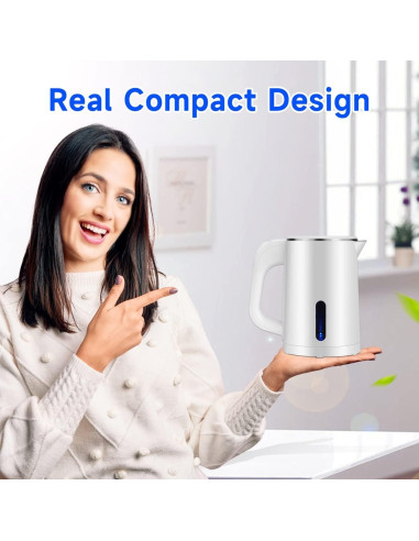 Hervidor Eléctrico Portátil Wdcme 0.6L Acero Inoxidable