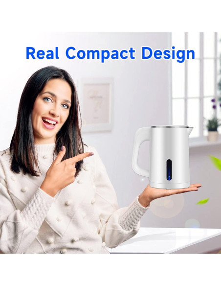 Hervidor Eléctrico Portátil Wdcme 0.6L Acero Inoxidable