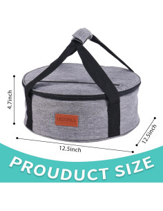 Transportador de Comida Caliente Uoxfill 13.25L Aislado 12V/24V/110V 2