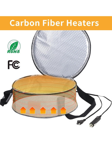 Transportador de Comida Caliente Uoxfill 13.25L Aislado 12V/24V/110V