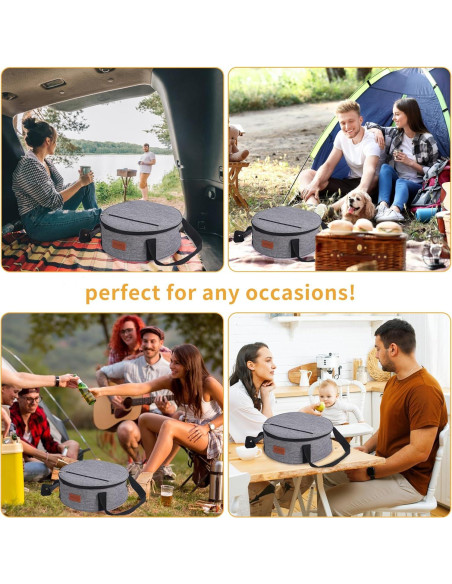 Transportador de Comida Caliente Uoxfill 13.25L Aislado 12V/24V/110V