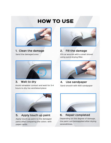 Kit de Pintura de Retoque Negro RSACET 11.8ml para Volkswagen