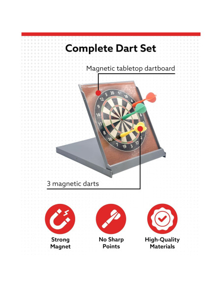 Tablero de Dardos Magnético ALPI 13.97 cm - Juego Seguro para Niños y Adultos