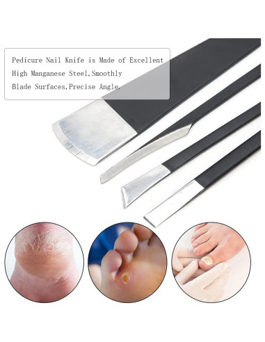 Kit de Cuchillos de Pedicura Watris Veiyi 4PCS - Acero 160mm