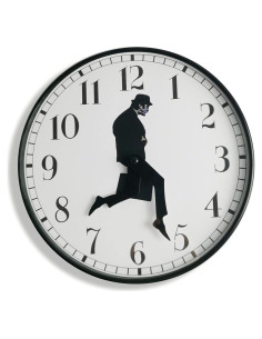 Reloj de Pared TANKRIN Negro Redondo Moderno 25.4 cm