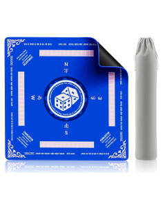 Alfombra de Mahjong 81x81 cm X-partner Antideslizante Azul