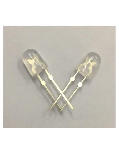 100 LEDs Diodo Ovalado Blanco 5mm ProIcWorld Difuso