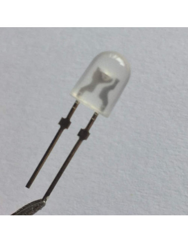 100 LEDs Diodo Ovalado Blanco 5mm ProIcWorld Difuso