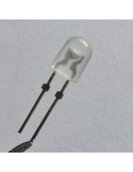 100 LEDs Diodo Ovalado Blanco 5mm ProIcWorld Difuso