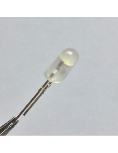 100 LEDs Diodo Ovalado Blanco 5mm ProIcWorld Difuso