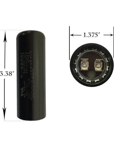 Capacitor Genie 70 MFD 220 VAC para Abridor de Garaje Fairbanks