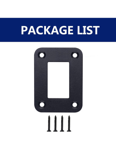 Panel de Interruptor MIIGII 1 Gang Aluminio Impermeable 47x68mm