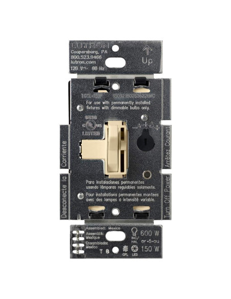 Interruptor Regulable Lutron Ariadni LED+ 150W Marfil