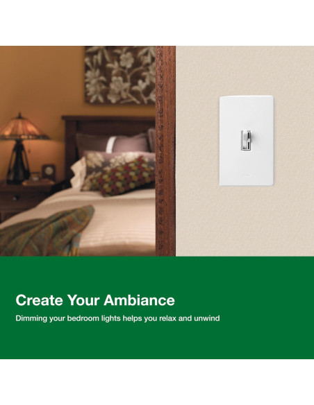 Interruptor Regulable Lutron Ariadni LED+ 150W Marfil