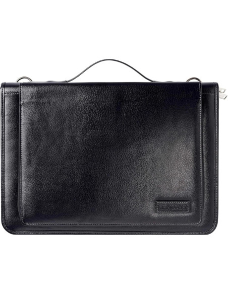 Funda de Mensajero de Cuero Negro Broonel para Laptop 14"