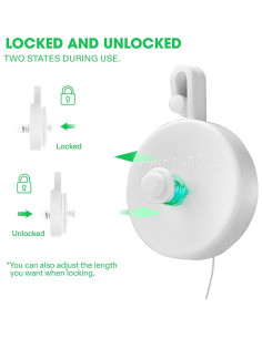 Yoyo Retráctil para Plantas VIVOSUN 12 PCS Soporte Jardín 2