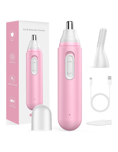 Recortador de Vello Nasal y Facial IFANZETECH Rosa IPX7