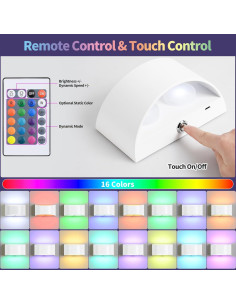 Aplique de Pared LED Hirzsjoy Inalámbrico 6000mAh Control Remoto 2