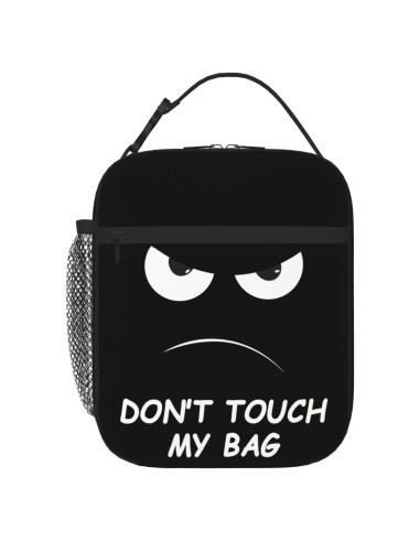 Bolsa de Almuerzo Aislada NKHFNBIO 6L Divertida con Cara Enfadada