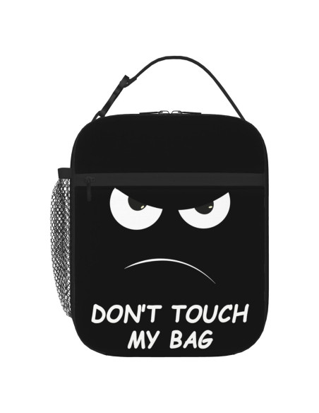 Bolsa de Almuerzo Aislada NKHFNBIO 6L Divertida con Cara Enfadada