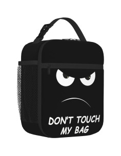 Bolsa de Almuerzo Aislada NKHFNBIO 6L Divertida con Cara Enfadada 2