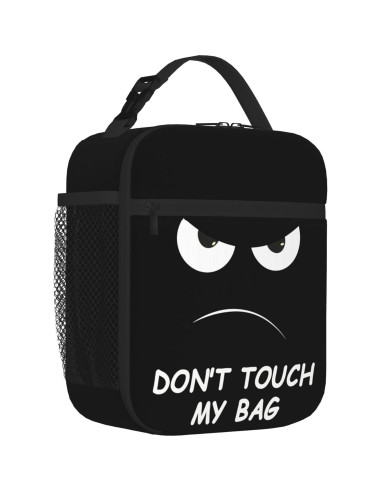 Bolsa de Almuerzo Aislada NKHFNBIO 6L Divertida con Cara Enfadada