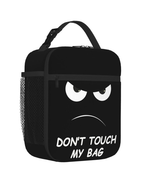 Bolsa de Almuerzo Aislada NKHFNBIO 6L Divertida con Cara Enfadada