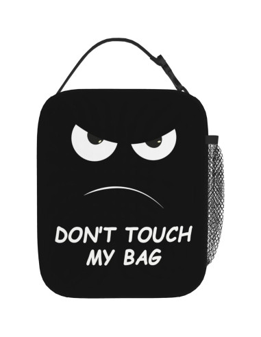Bolsa de Almuerzo Aislada NKHFNBIO 6L Divertida con Cara Enfadada
