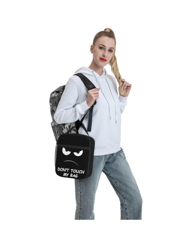 Bolsa de Almuerzo Aislada NKHFNBIO 6L Divertida con Cara Enfadada