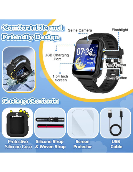 Reloj Inteligente para Niños Sedzofan S16G 39 Juegos HD