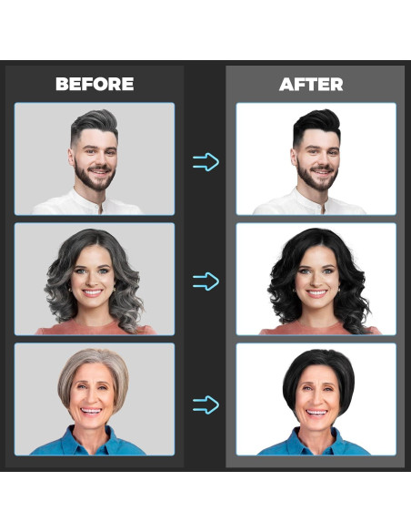 Champú Tinte Negro 3-en-1 YOURTONE 478.74 ml Sin Amoníaco