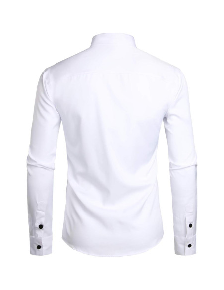 Camisa de Manga Larga Slim Fit Zeroyaa para Hombre - XX-Large