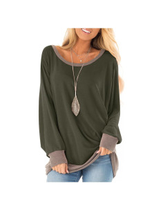 Top de Manga Larga Fallorchid Verde Ejército X-Large