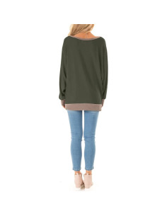 Top de Manga Larga Fallorchid Verde Ejército X-Large 2