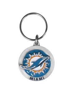 Llave de cadena Miami Dolphins Siskiyou Sports - Metal Fundido