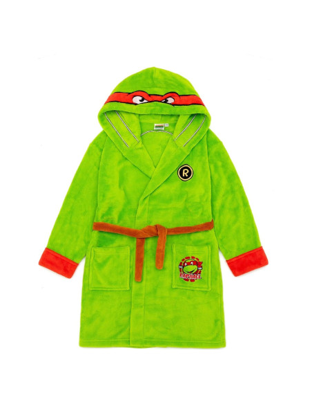 Bata de baño con capucha TMNT para niños 9-10 años verde
