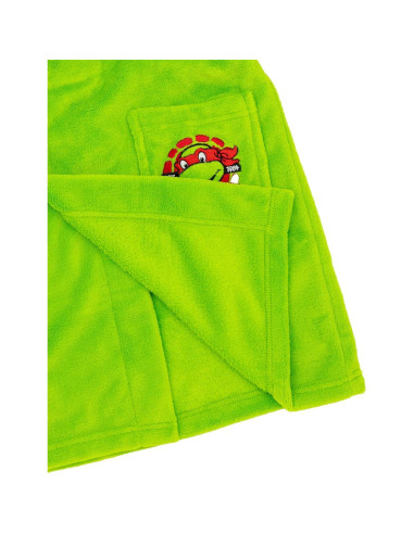 Bata de baño con capucha TMNT para niños 9-10 años verde