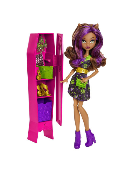 Muñeca Clawdeen Wolf con Taquilla Ghoul-La-La Monster High