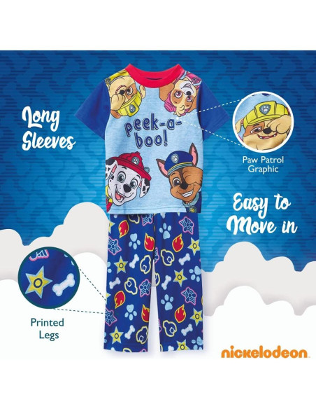 Conjunto de Pijama Nickelodeon Paw Patrol 2 Piezas 4T
